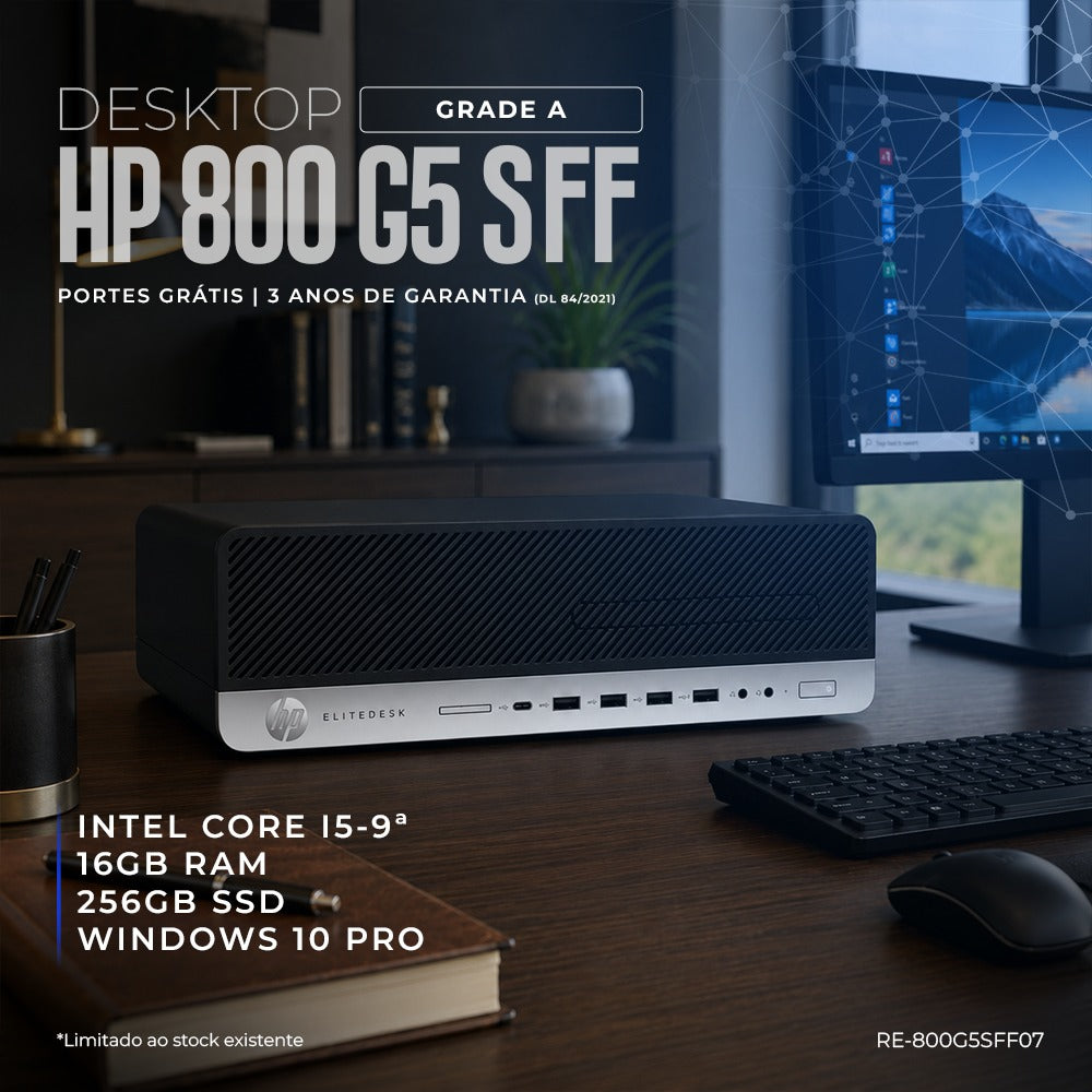 Desktop HP 800 G5 SFF Core i5-9aGen 16Gb 256Gb SSD Win10 Pro 3Y