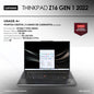 Lenovo Z16 Gen 1 2022 Ryzen 7 Pro-6850U 16Gb 512Gb SSD RX6500M 4Gb 16′′ Win11Pro | Grade A+